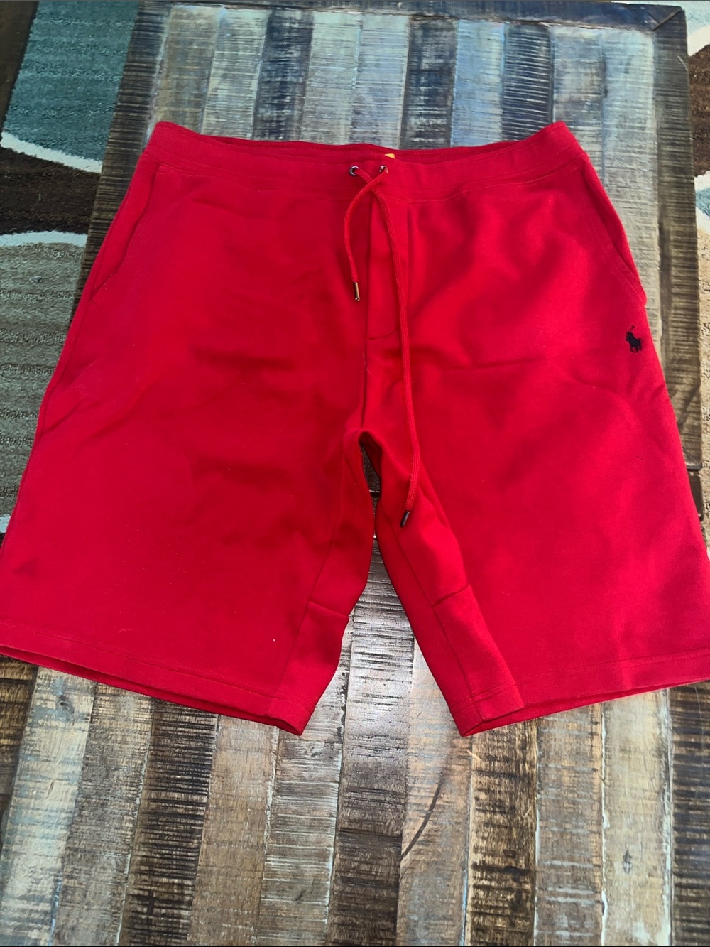 Polo by Ralph Lauren Red Men's Athletic Drawstring Shorts
